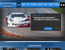 Tablet Screenshot of derhaagmotorsports.com